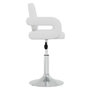 Voir la diapositive 4 : VIDAXL Chaises pivotantes a manger lot de 4 Blanc Similicuir