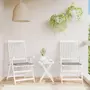 VIDAXL Coussins de chaise de jardin 2 pcs gris 40x40x3 cm tissu oxford