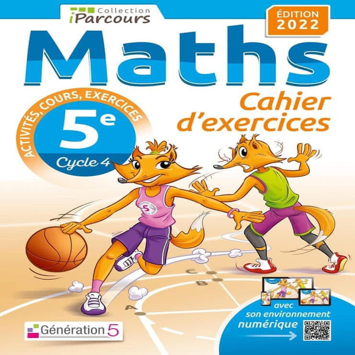 MATHS 5E IPARCOURS. CAHIER D'EXERCICES, EDITION 2022, Hache Katia