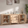 Voir la diapositive 3 : VIDAXL Buffet 210x35x80 cm Bois massif de pin