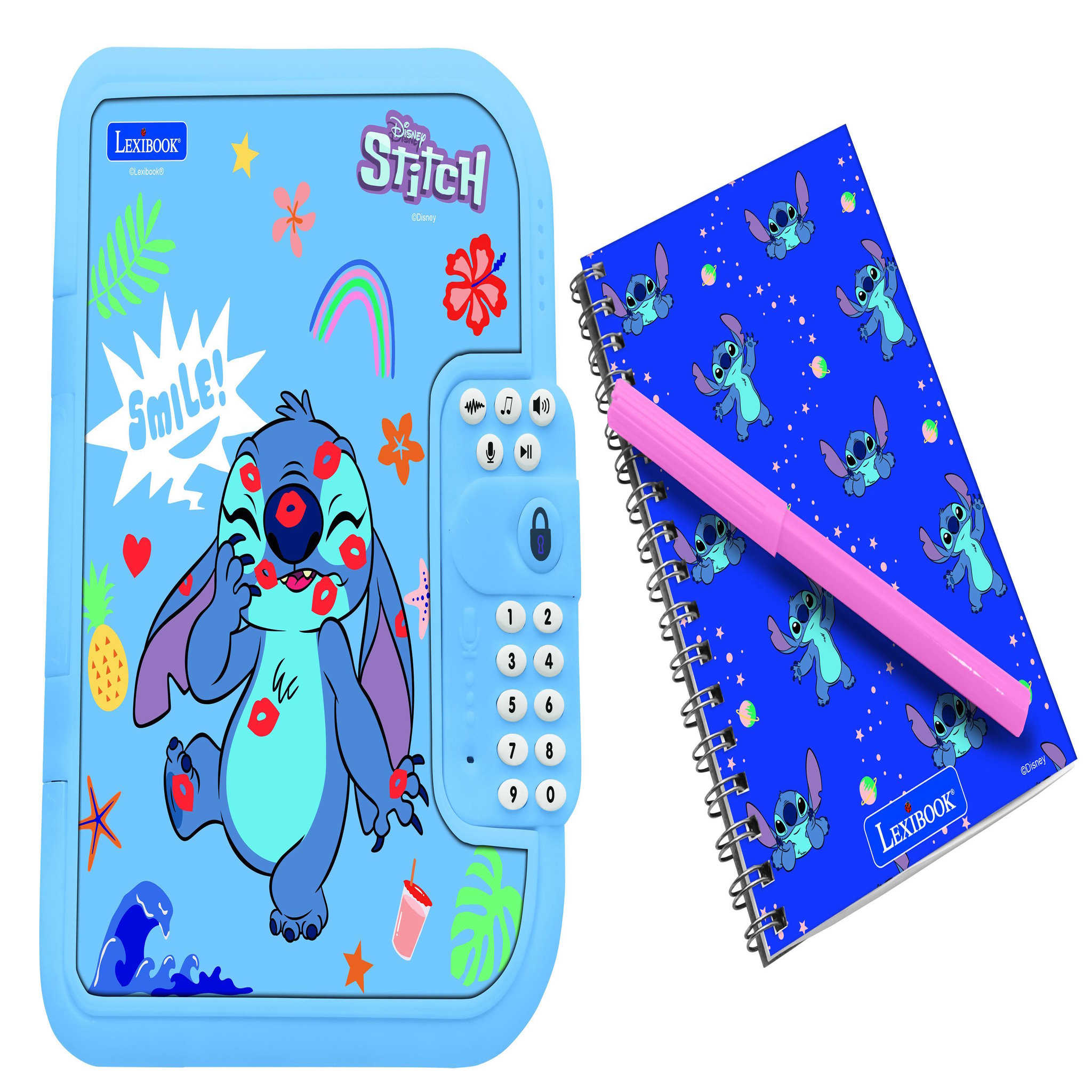 Lexibook Journal intime électronique avec coffre-fort Stitch