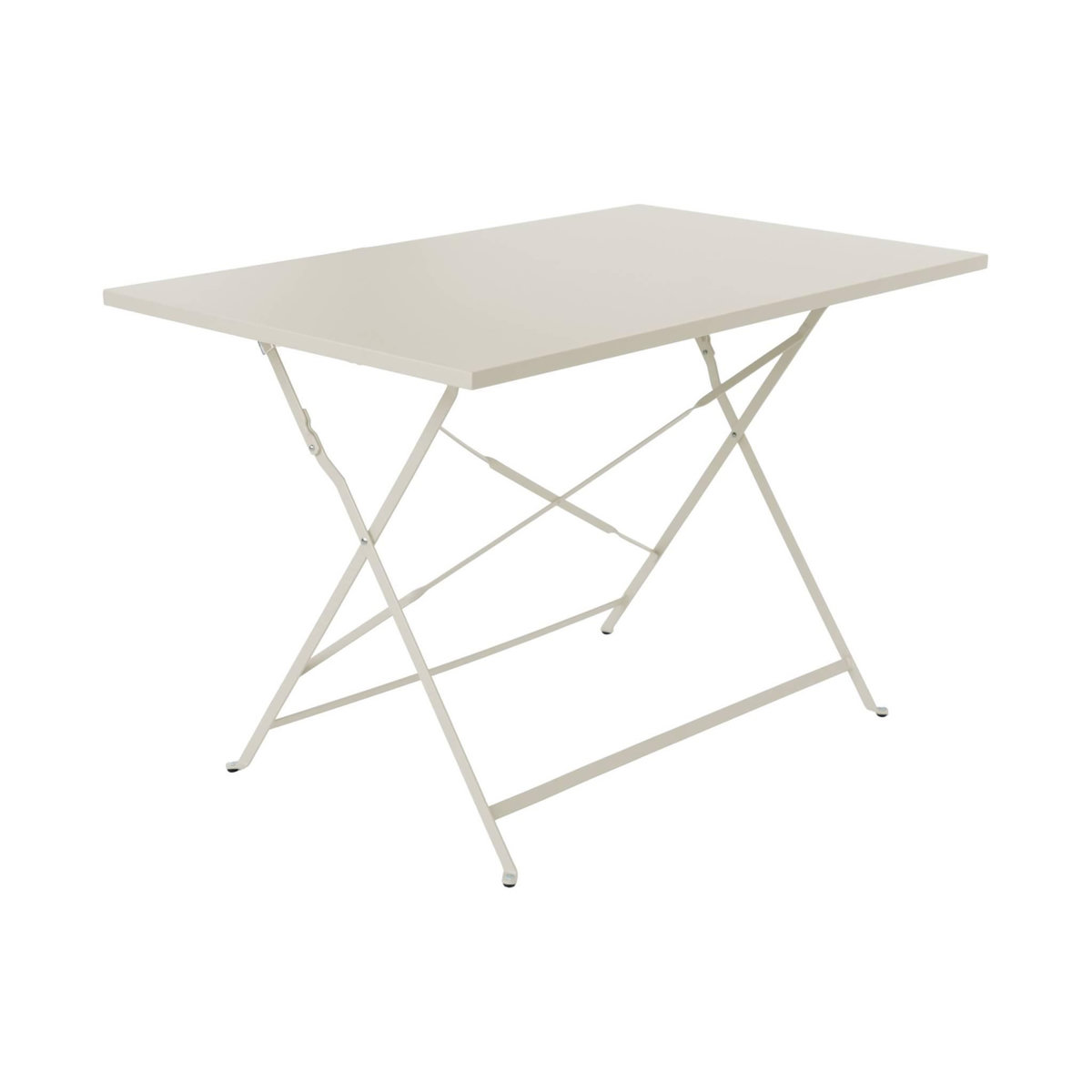 SWEEEK Table de jardin bistrot pliable - Emilia rectangle - Table rectangle 110x70cm en acier thermolaqué