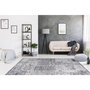 Voir la diapositive 4 : Paris Prix Tapis Vintage Imprimé à Poils Plats  Rhodin  Gris
