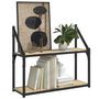 Voir la diapositive 3 : VIDAXL Etagere murale 2 niveaux chene sonoma 60x21x51 cm