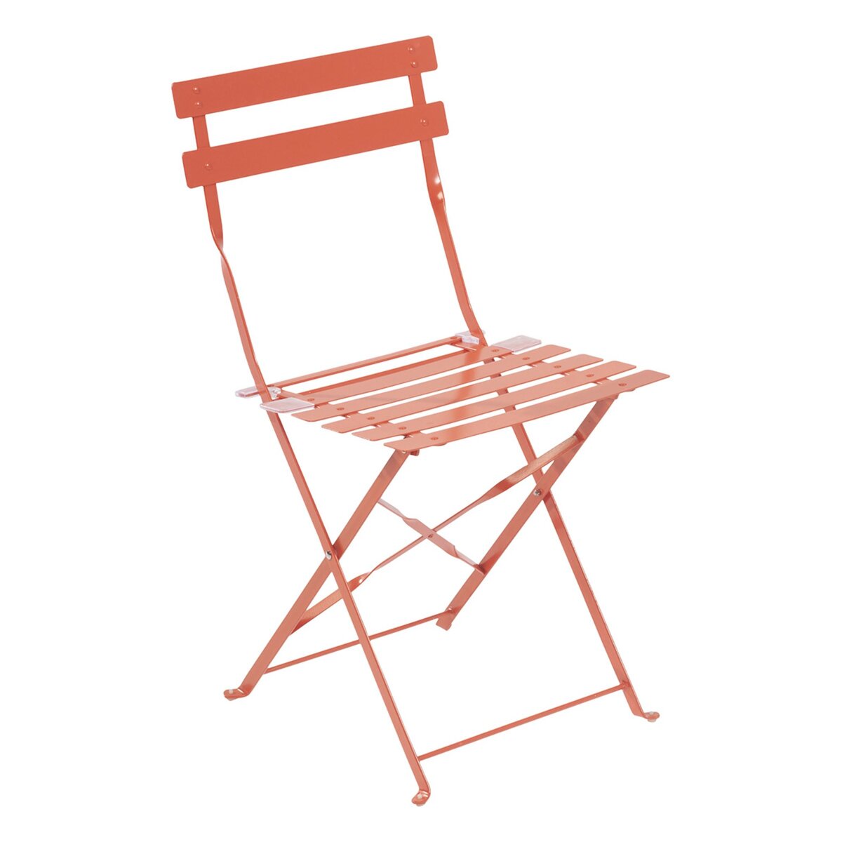 GARDENSTAR Chaise de jardin pliante acier mandarine POP
