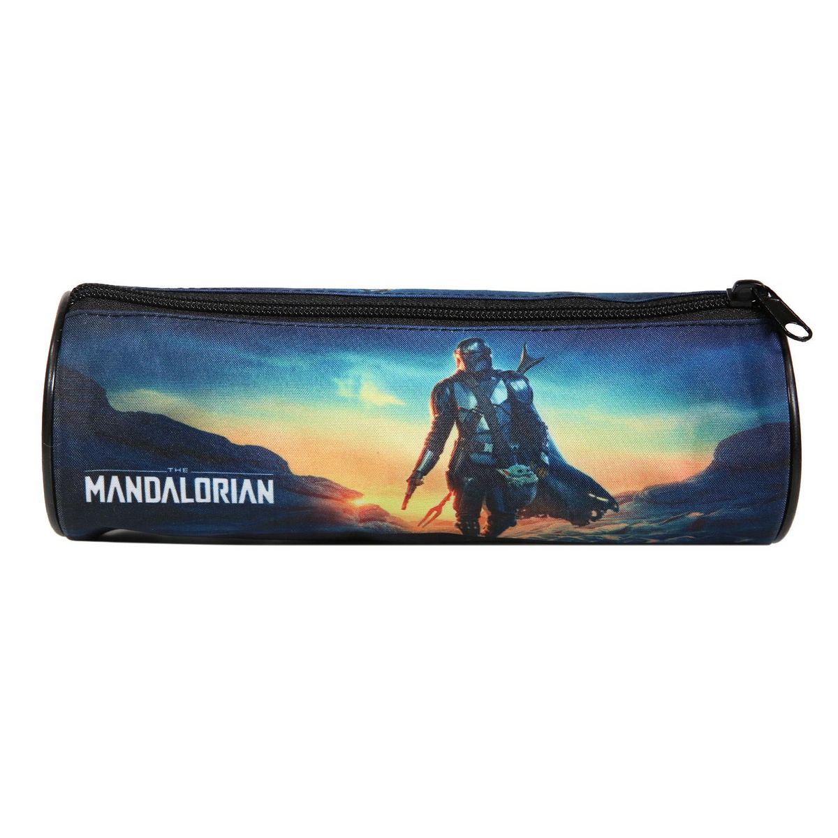Bagtrotter Bagtrotter Trousse scolaire ronde Star Wars / The Mandalorian Noir