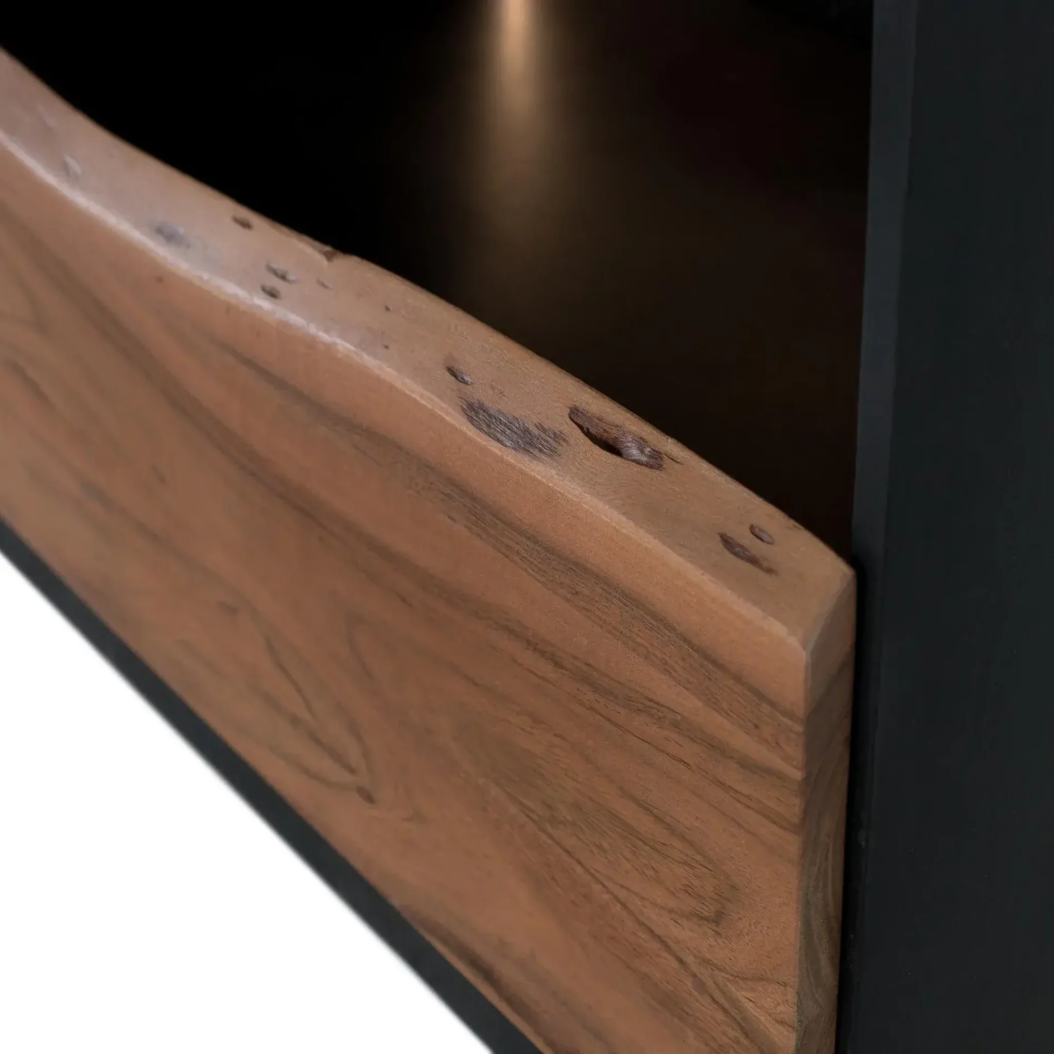 Voir la diapositive 2 : GINER Y COLOMER SL Meuble tv en bois d'acacia 180 cm style rustique moderne