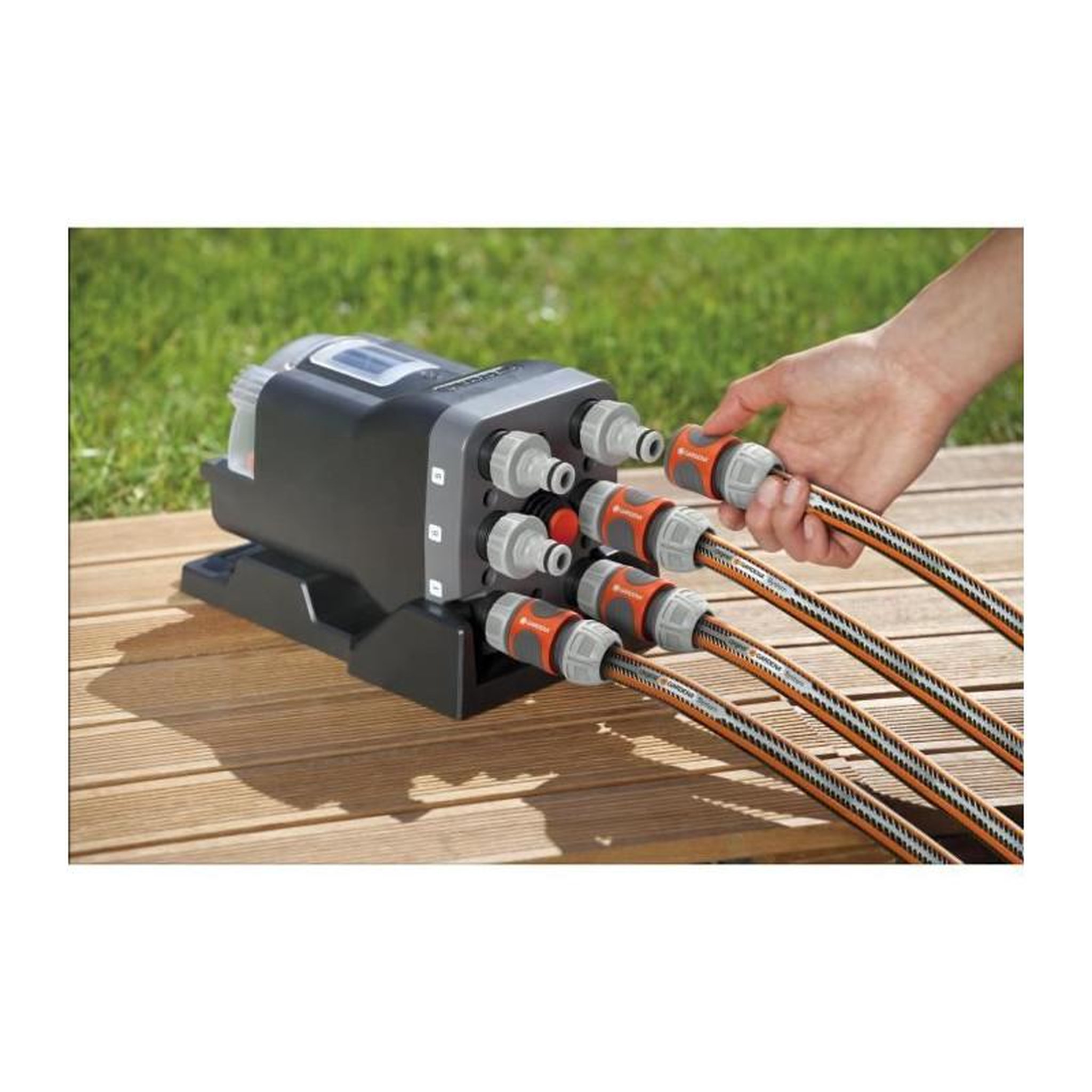 Voir la diapositive 3 : Gardena GARDENA Selecteur automatique - 6 sorties deau independantes - Connexion unique GARDENA - Kit raccordement complet - 8193-20