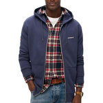 SUPERDRY Sweat Zippé  Homme Superdry Plain Hood. Coloris disponibles : Bleu