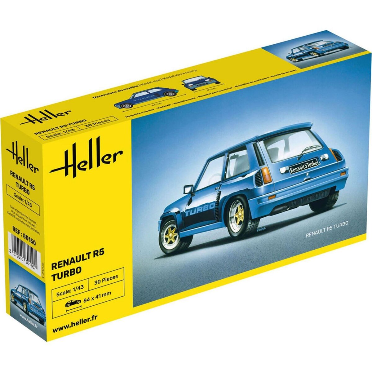 Heller Maquette voiture : Renault 5 Turbo pas cher 