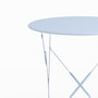 Voir la diapositive 5 : Rendez vous déco Table ronde et chaises de jardin pliantes 2 places en métal bleu-Kayla