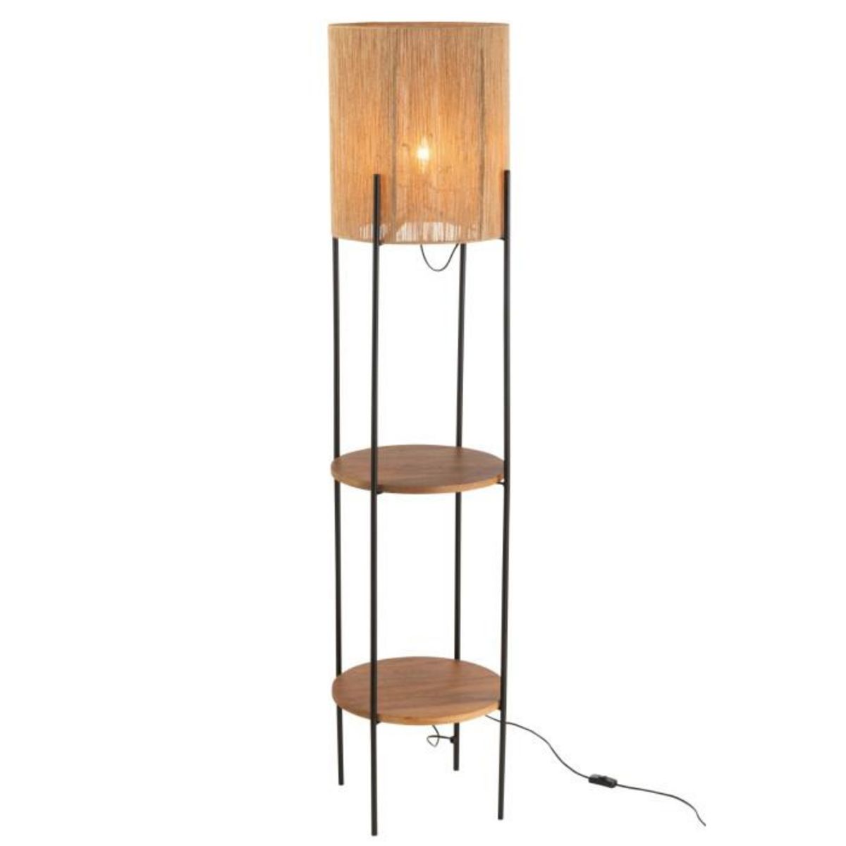 Paris Prix Lampadaire en Bois  Manguier  160cm Naturel