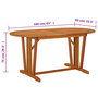 Voir la diapositive 6 : VIDAXL Table de jardin 160x85x75 cm Bois d'eucalyptus solide