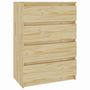 Voir la diapositive 2 : VIDAXL Armoire d'appoint 60x36x84 cm Bois de pin massif