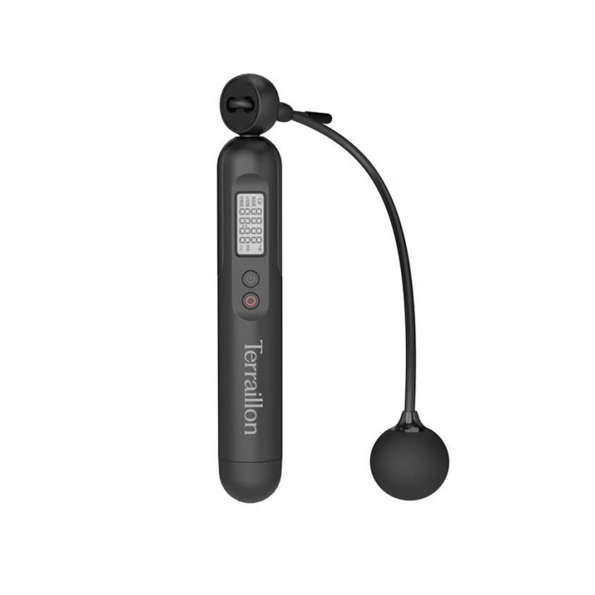 Terraillon Impédancemètre et corde à sauter connectés 180kg/100g noir - GYMFITCONNECT