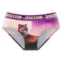 Voir la diapositive 3 : FREEGUN Lot de 4 culottes Femme Wild Animals