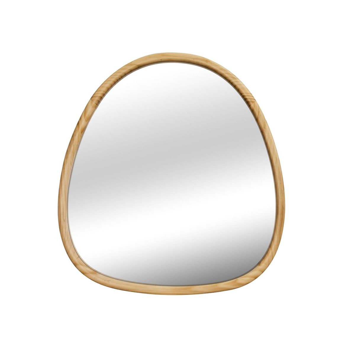 SWEEEK Miroir organique en bois de sapin 75cm
