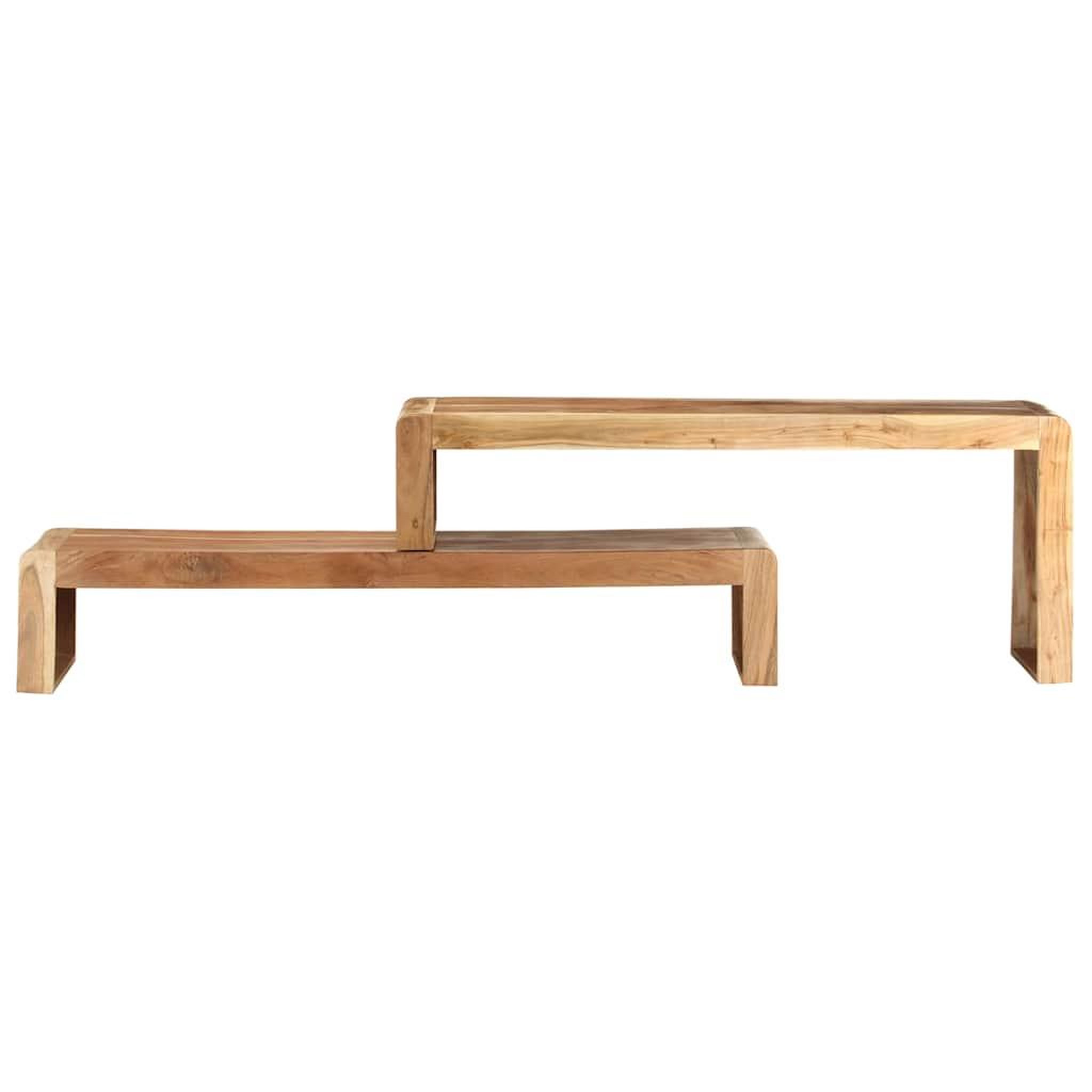 Voir la diapositive 3 : VIDAXL Meubles tv 2 pcs bois d'acacia massif