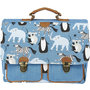 Voir la diapositive 1 : Cartable 36 cm CP/CE1/CE2 bleu EC-OOOH! ANIMALS CARTON