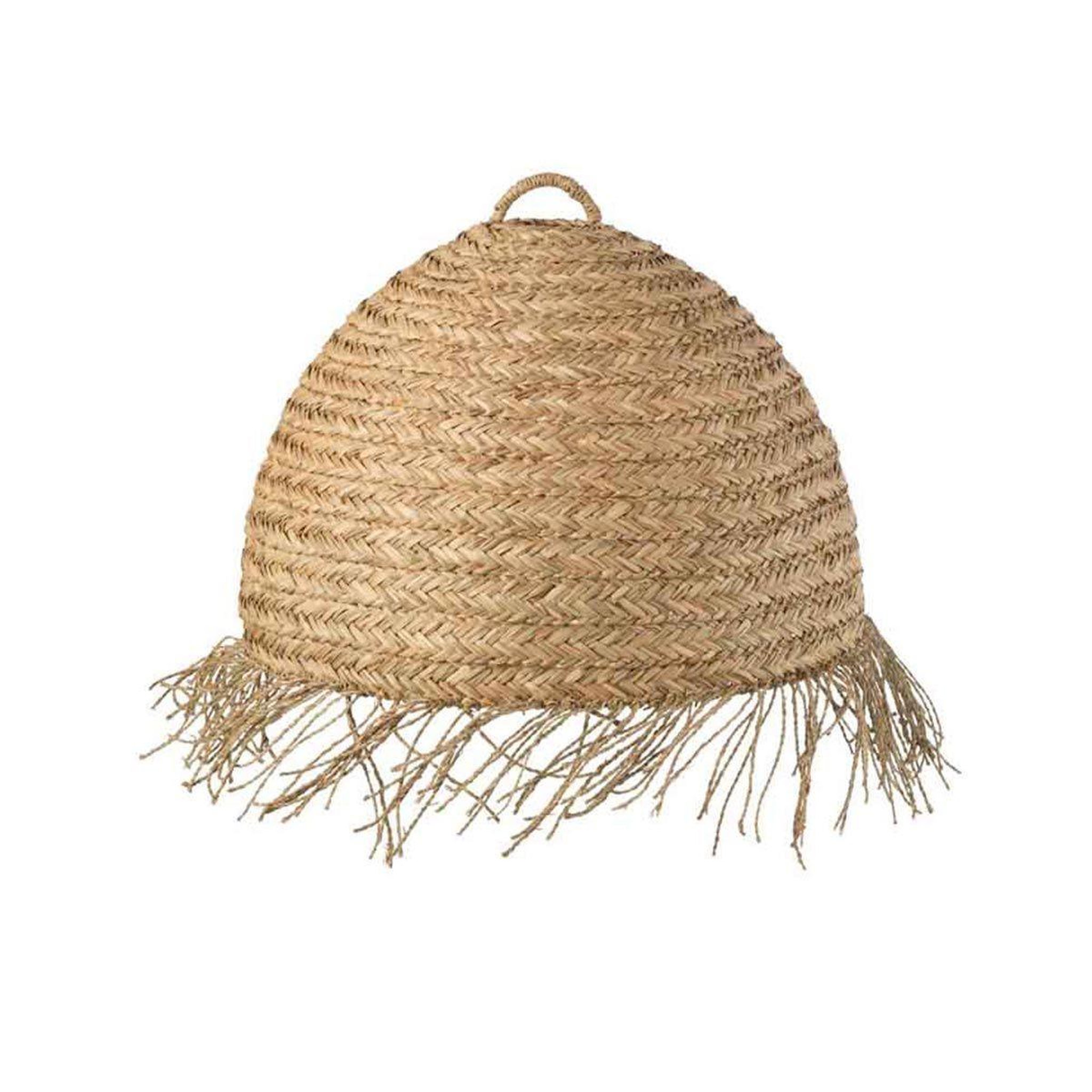 Voir la diapositive 1 : J-LINE Abat-Jour Suspendu en Rotin  Zostere  60cm Beige