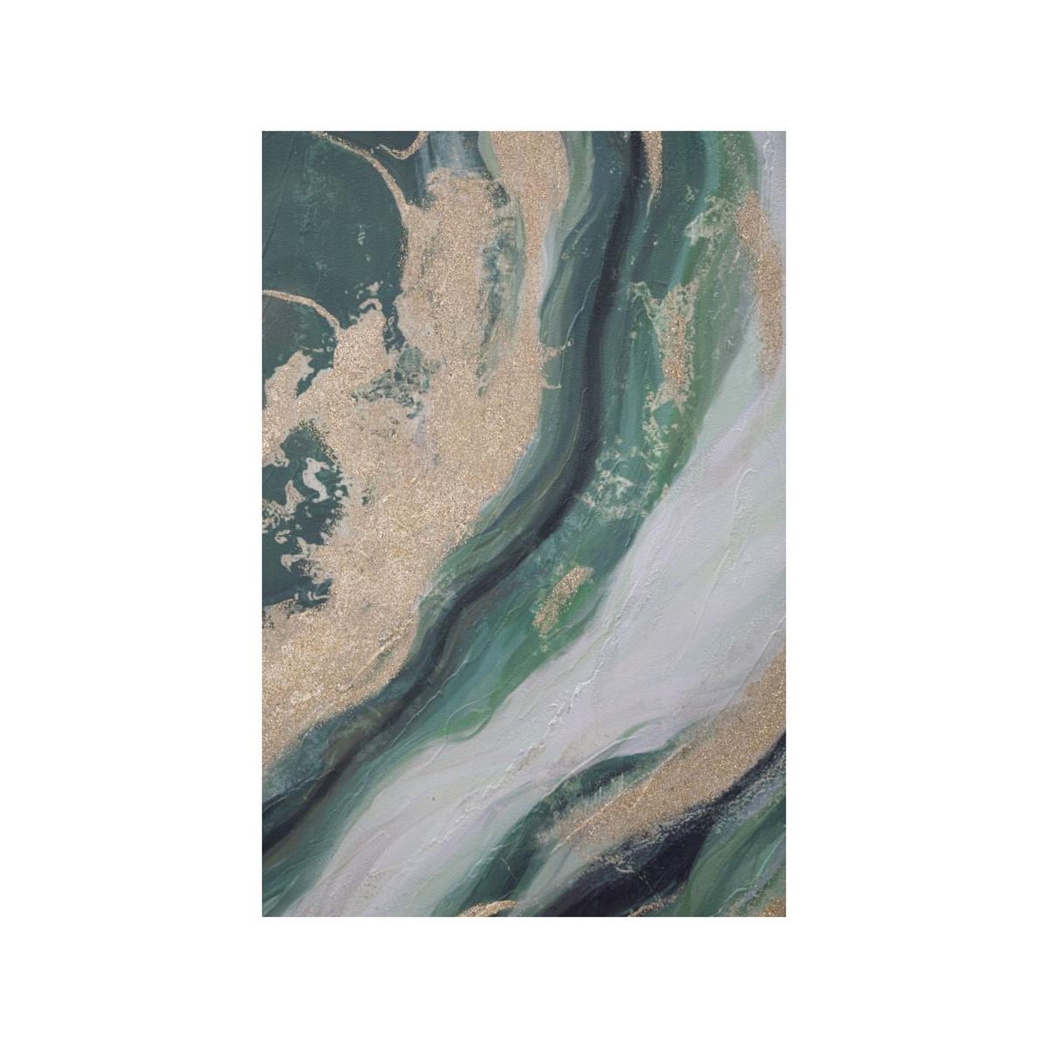 Voir la diapositive 3 : Paris Prix Toile peinture déco  greenery  80x100cm multicolore