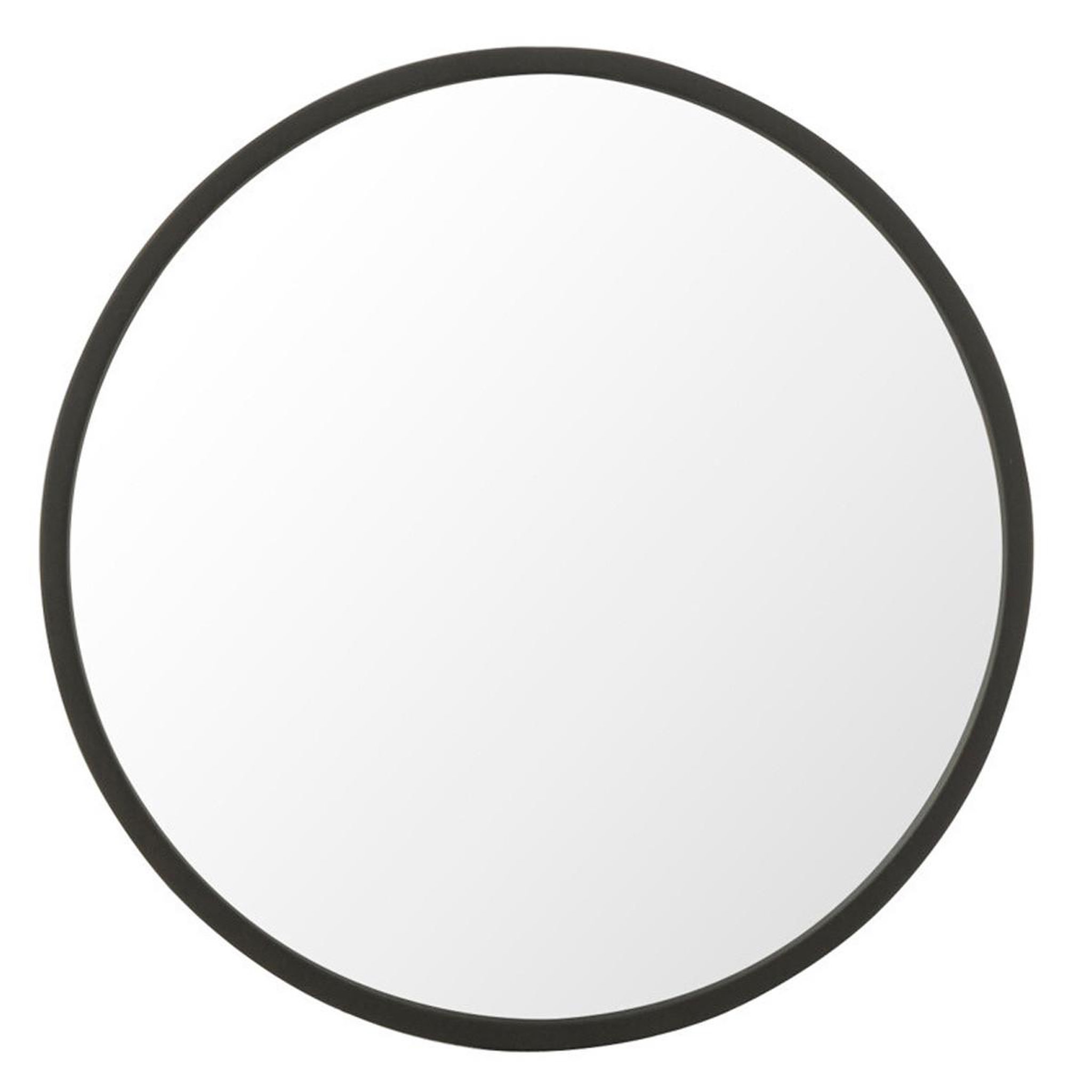 Voir la diapositive 1 : J-LINE Miroir Mural Design  Matazo  40cm Noir Mat