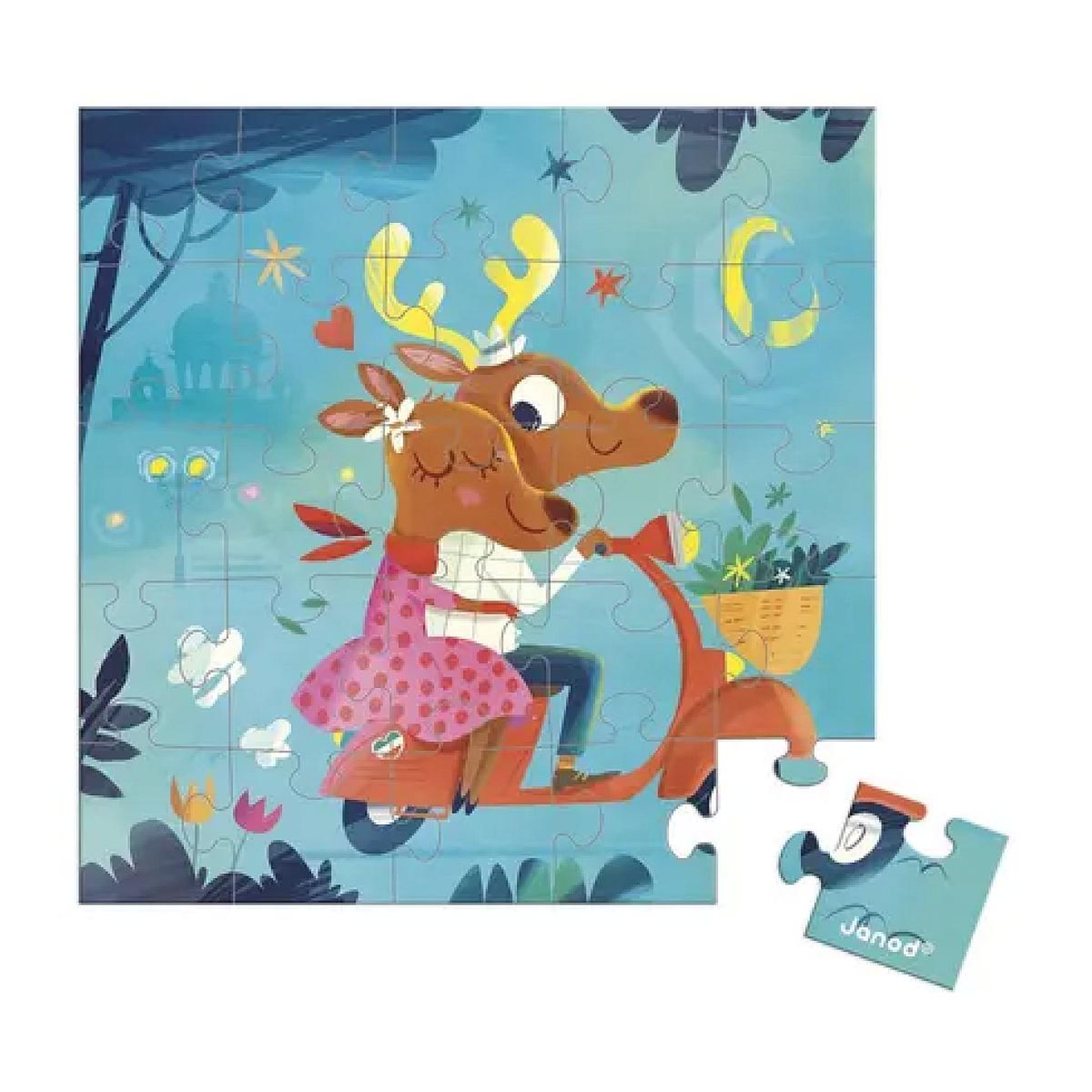 Voir la diapositive 2 : JANOD Carte Cadeau Puzzle 25 Pieces Dolce Vita