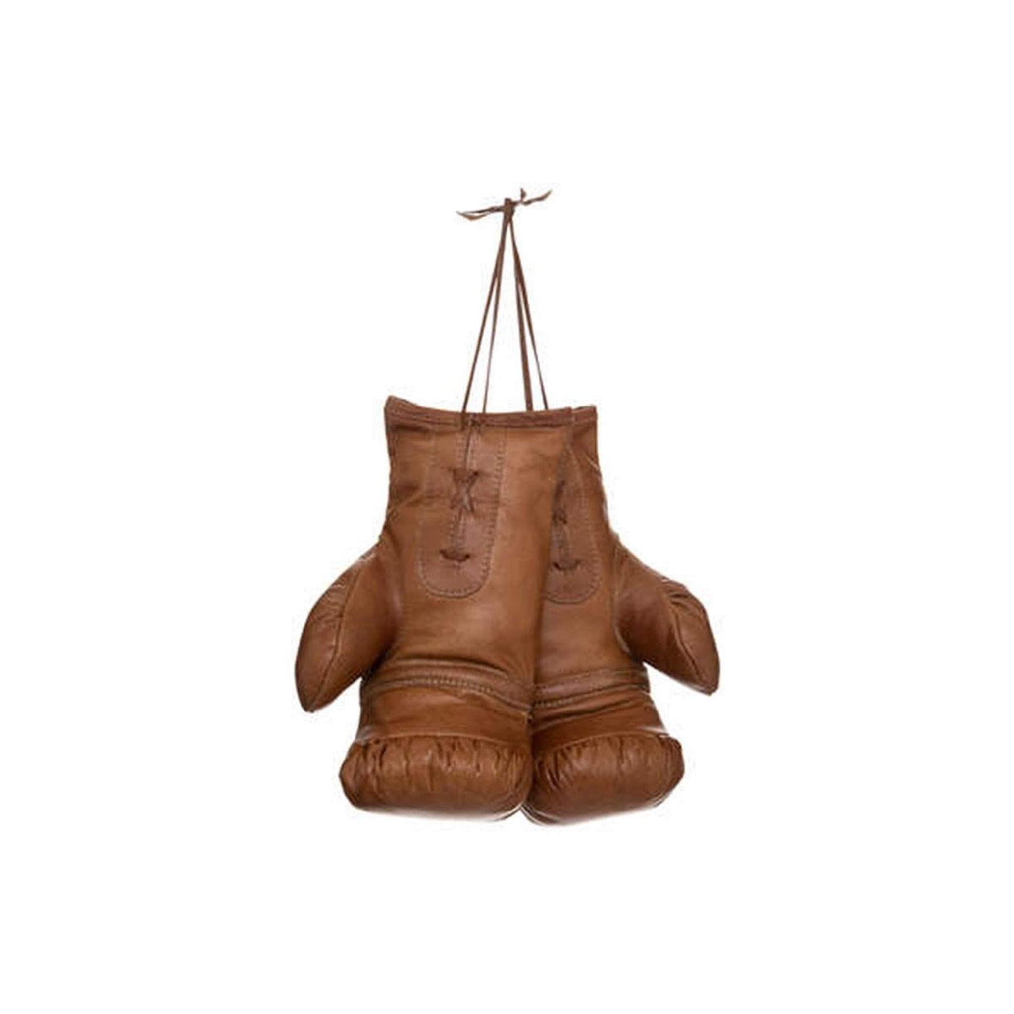 ATMOSPHERA Gants de boxe en cuir  loft  25cm marron caramel