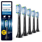 Philips Brossette dentaire Sonicare lot de 4+1 - HX9045/88  black Premium Plaque Defence C3