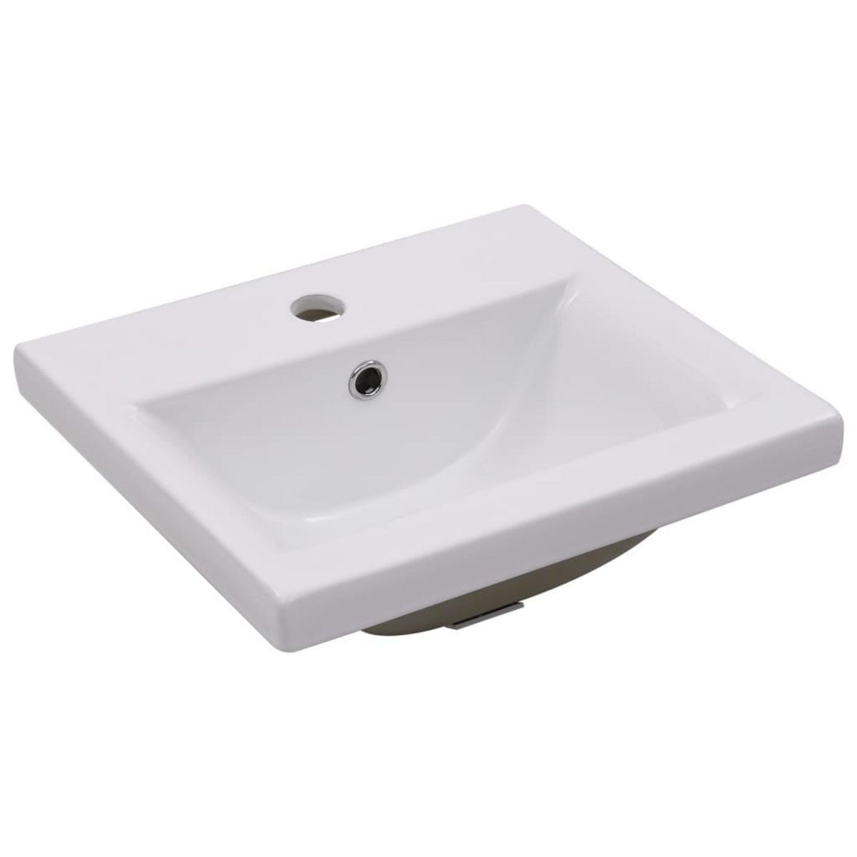 VIDAXL Lavabo encastre 42 x 39 x 18 cm Ceramique Blanc