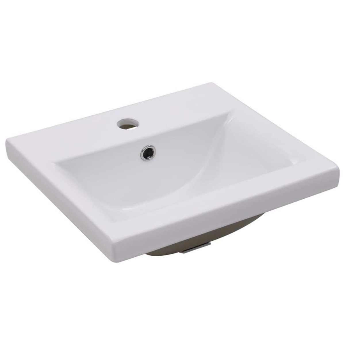 VIDAXL Lavabo encastre 42 x 39 x 18 cm Ceramique Blanc