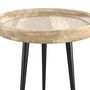 Voir la diapositive 5 : Rendez vous déco Table d'appoint ronde en bois de manguier foncé D40 cm - Palak