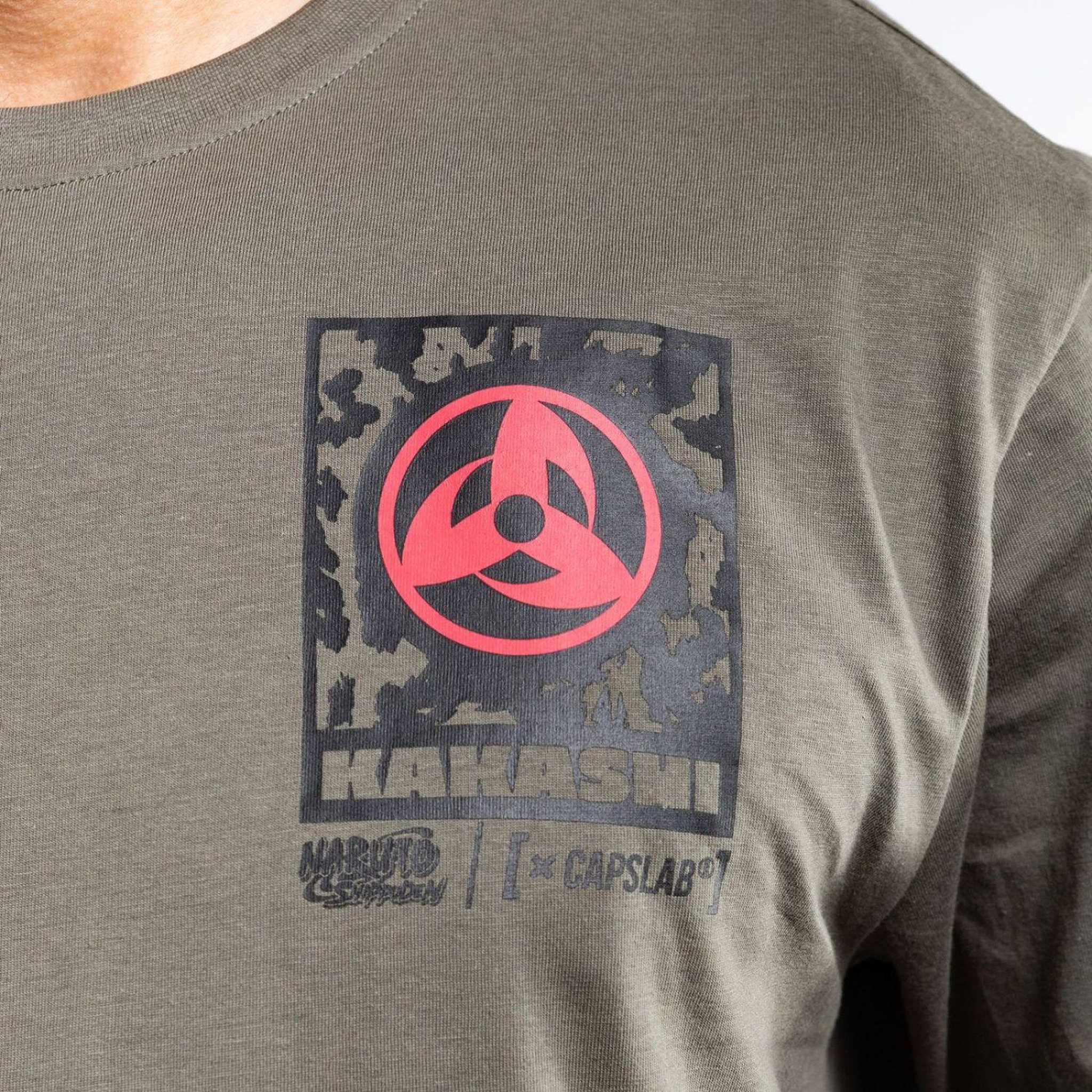Voir la diapositive 2 : CAPSLAB T-shirt homme confort fit avec print naruto shippuden kakashi