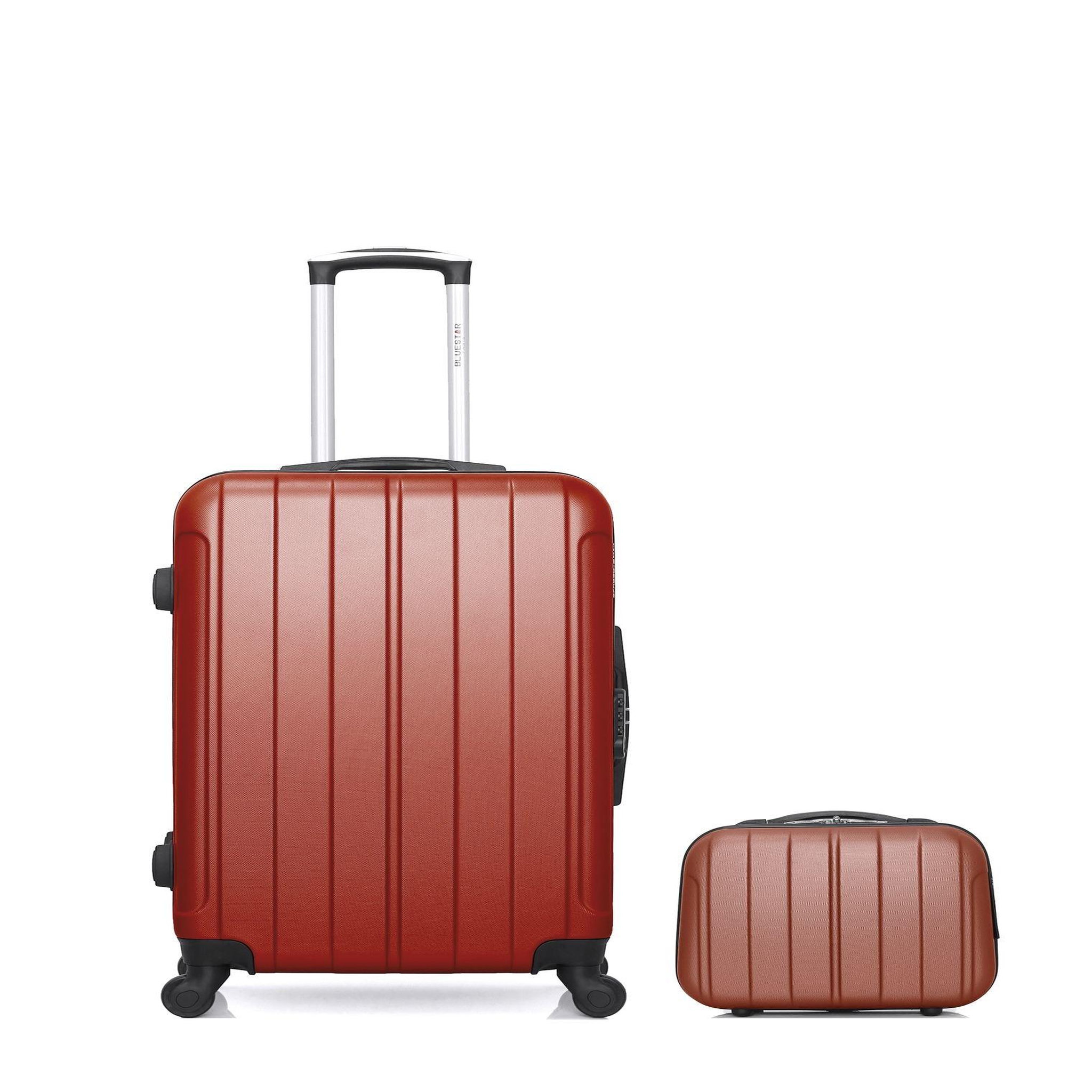 BLUESTAR Bluestar - lot de 2 - valise weekend et vanity napoli. Coloris disponibles : Orange, Gris, Noir, Rouge