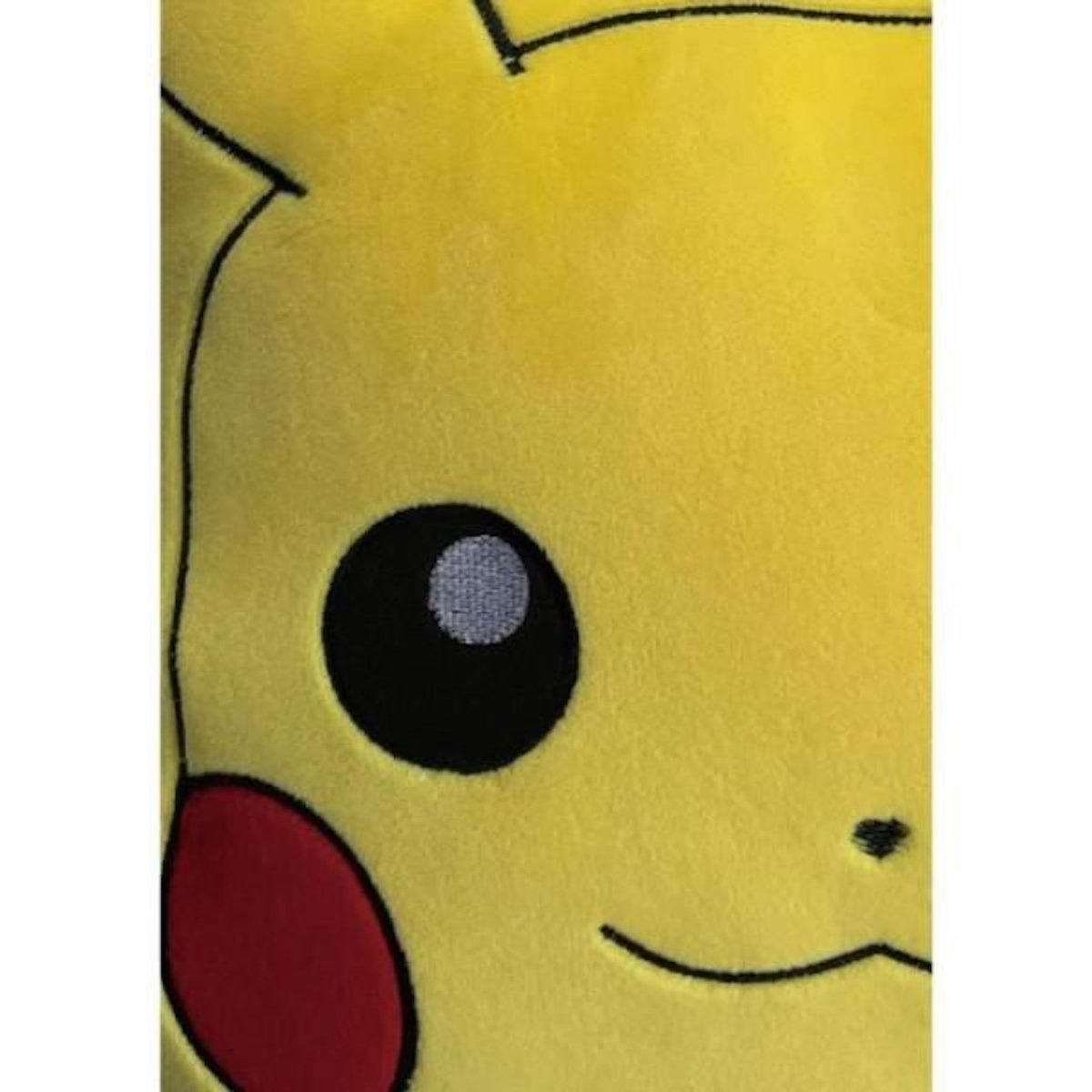 Pokemon Coussin premium 3D - POKEMON - Visage Pikachu - Microfibre - 40 cm