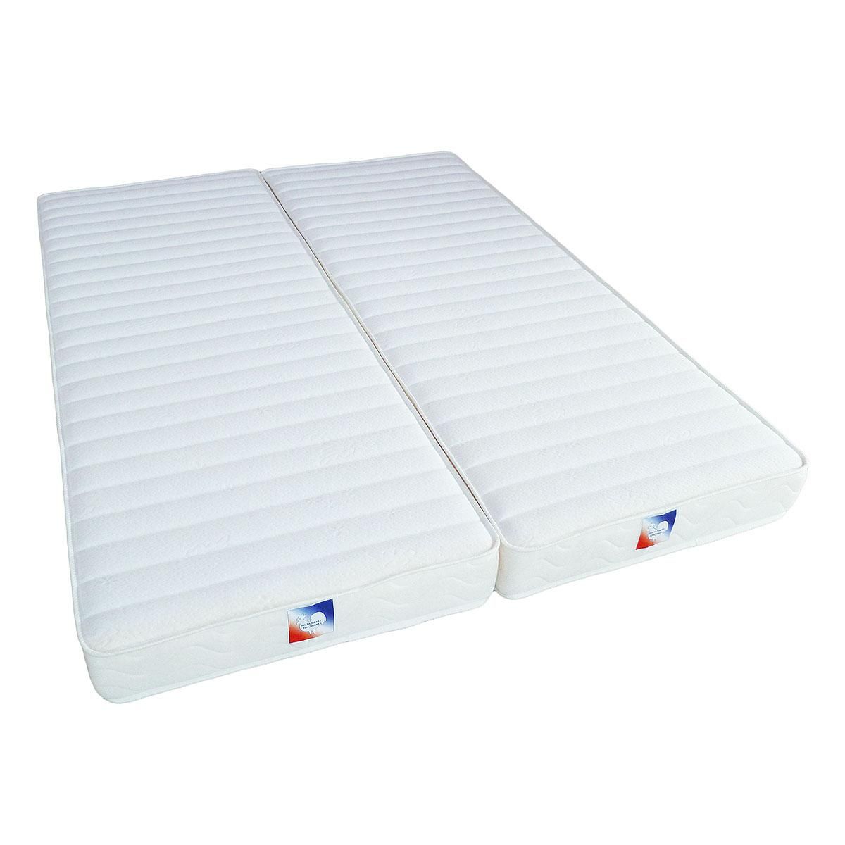 Lot de 2 matelas mousse 80x200 cm SYMPHONIE