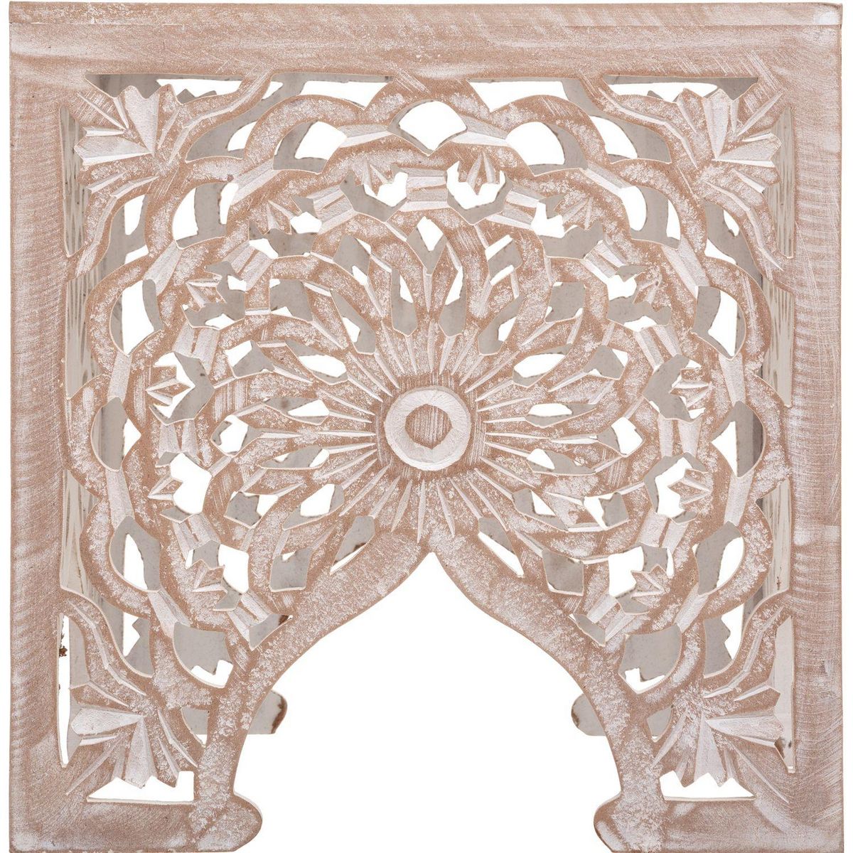 ATMOSPHERA 2 Tables d'appoint bois design ethnique Terre - Marron