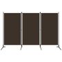 Voir la diapositive 1 : VIDAXL Cloison de separation 3 panneaux Marron 260x180 cm