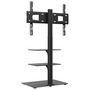 Voir la diapositive 5 : VIDAXL Meuble TV d angle 3 niveaux pour 32 65 pouces noir