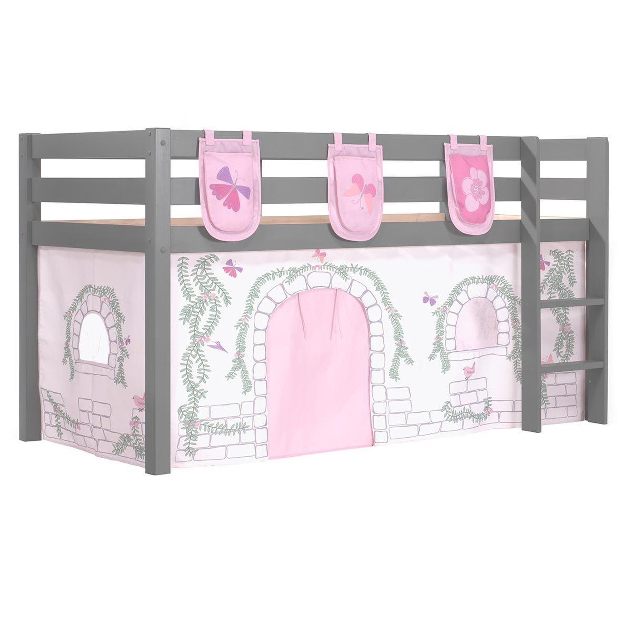 Voir la diapositive 1 : Paris Prix Pack - lit enfant, tente & 3 pochettes  pino birdy  gris