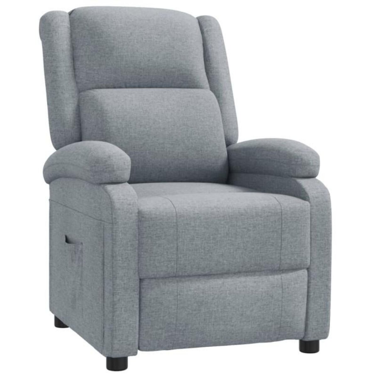 VIDAXL Fauteuil inclinable Gris clair Tissu