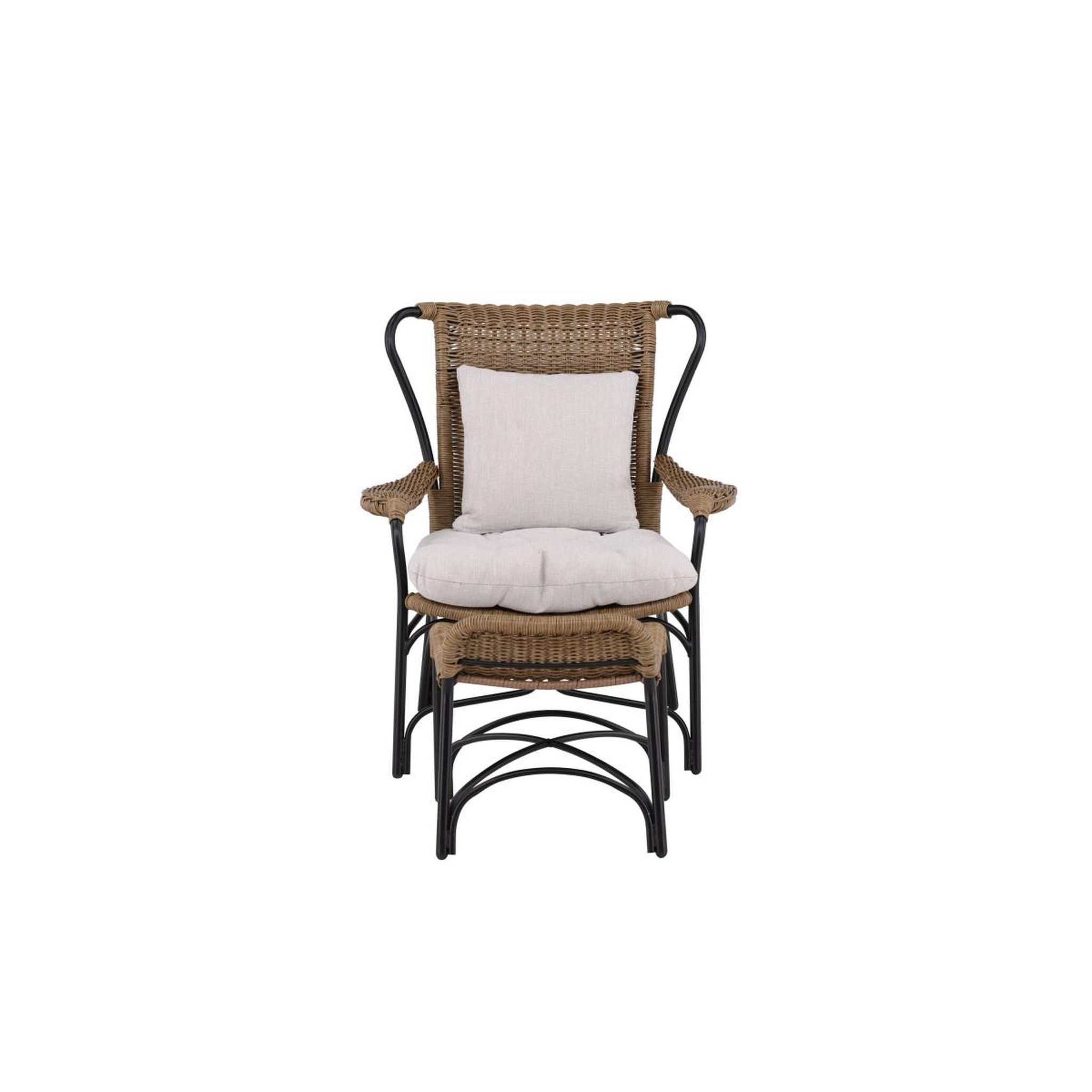 Voir la diapositive 5 : Paris Prix Fauteuil de jardin  loreto  98cm naturel & noir