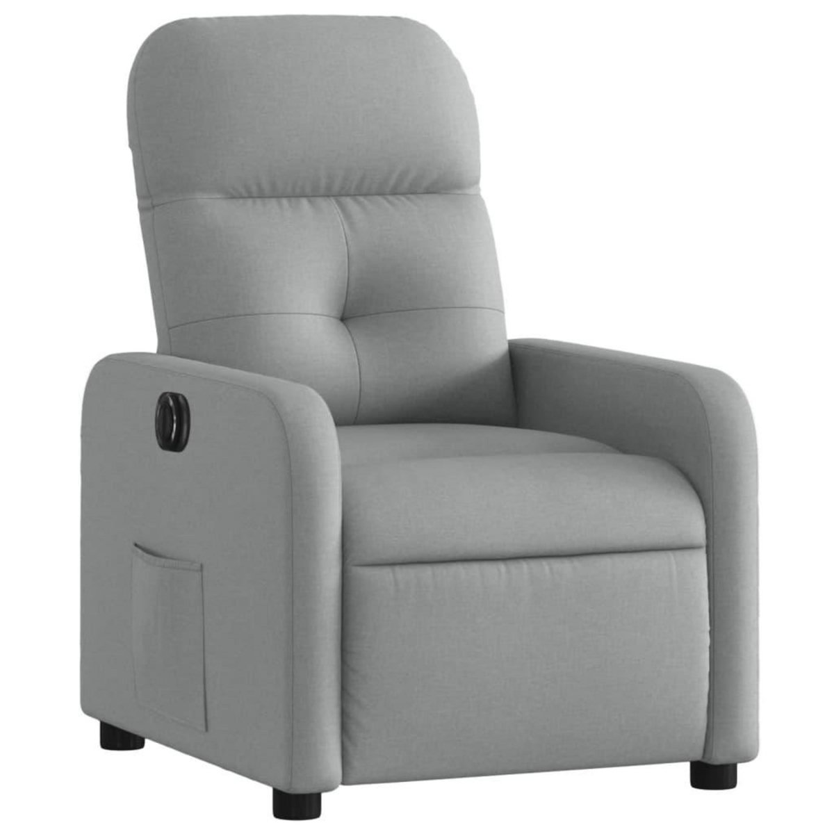 VIDAXL Fauteuil inclinable electrique Gris clair Tissu