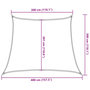 Voir la diapositive 6 : VIDAXL Voile d'ombrage 160 g/m^2 Marron 3/4x3 m PEHD