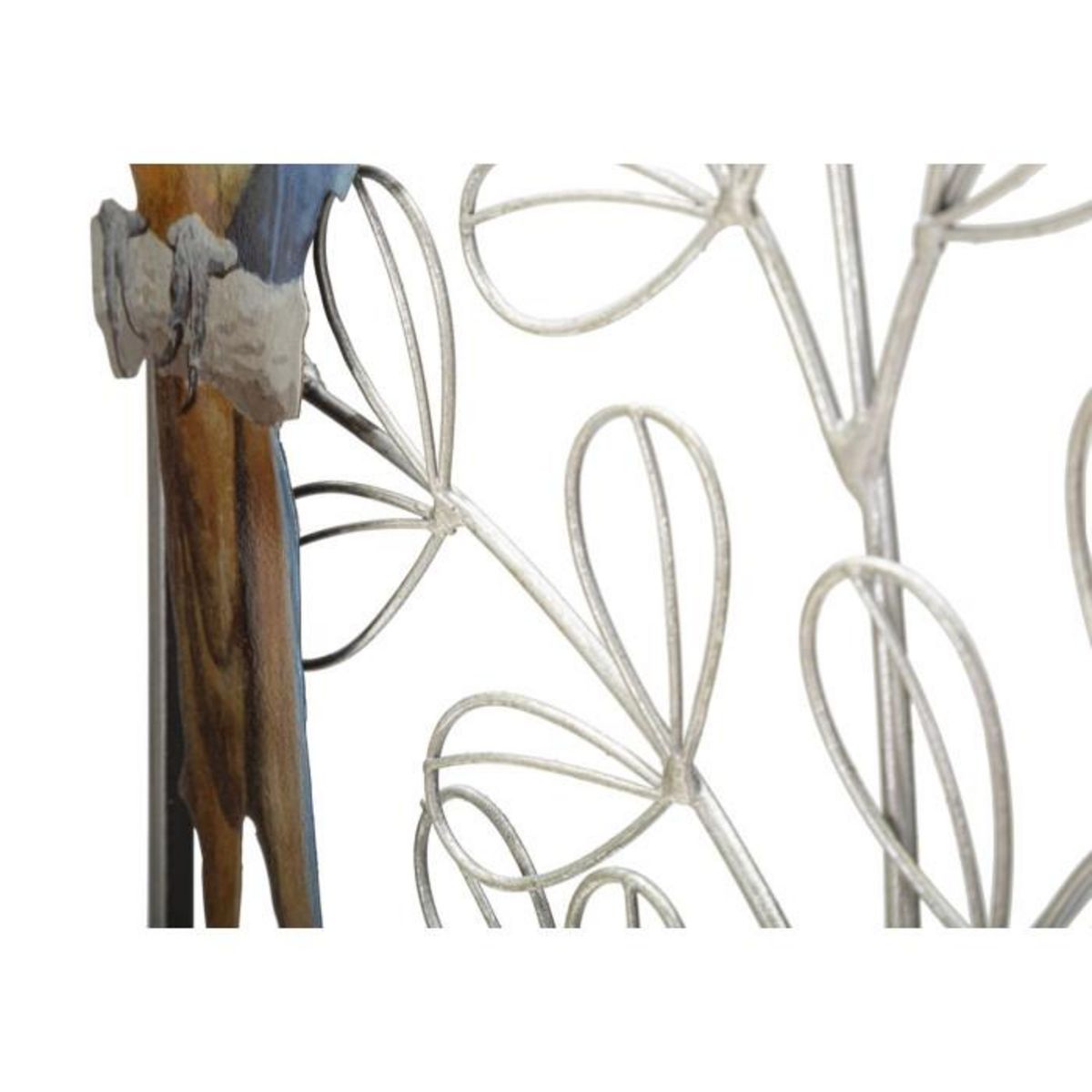 Paris Prix Décoration Murale Encadrée en Métal  Parrot  74cm Multicolore