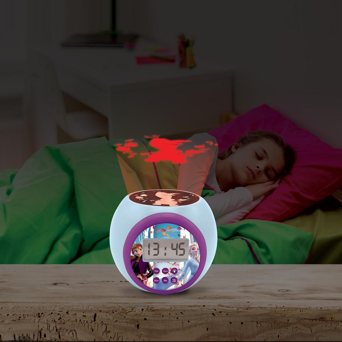 Lexibook Réveil projecteur Reine des Neiges