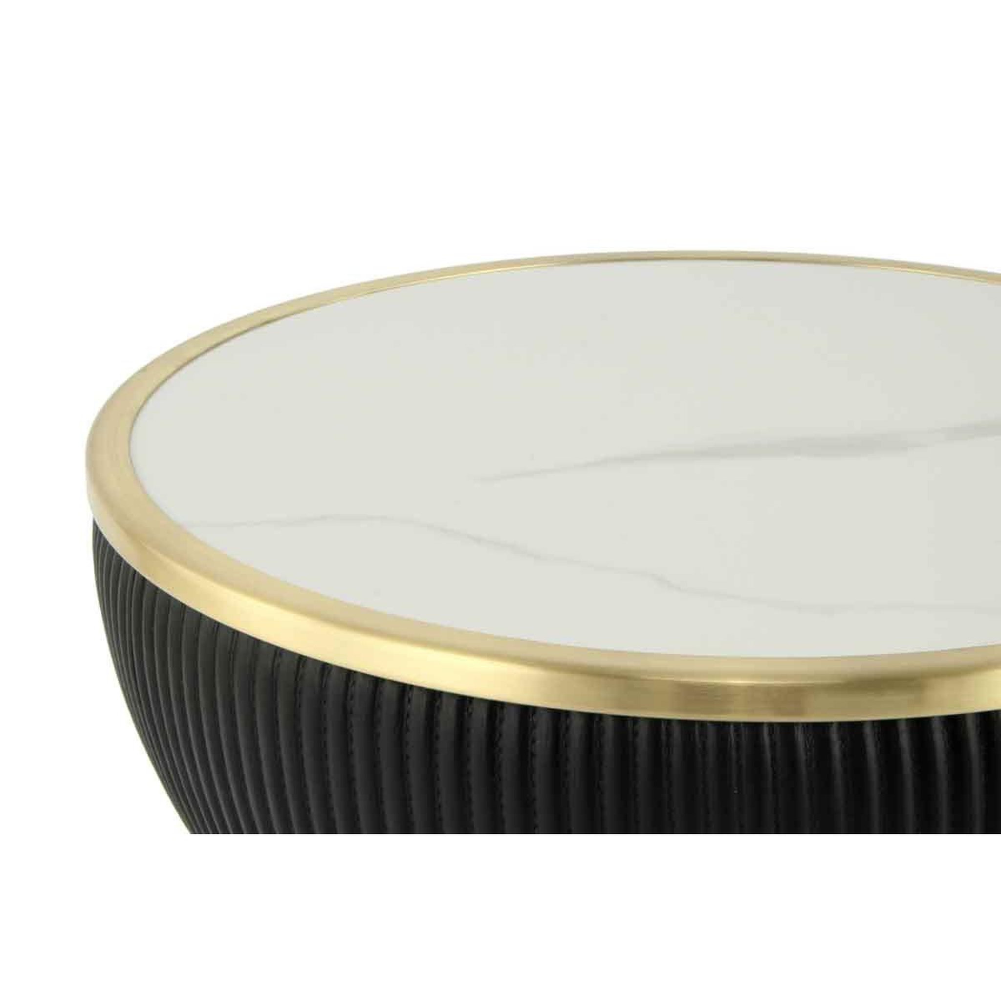 Voir la diapositive 5 : Paris Prix Table d'appoint design  jokai  51cm noir & or