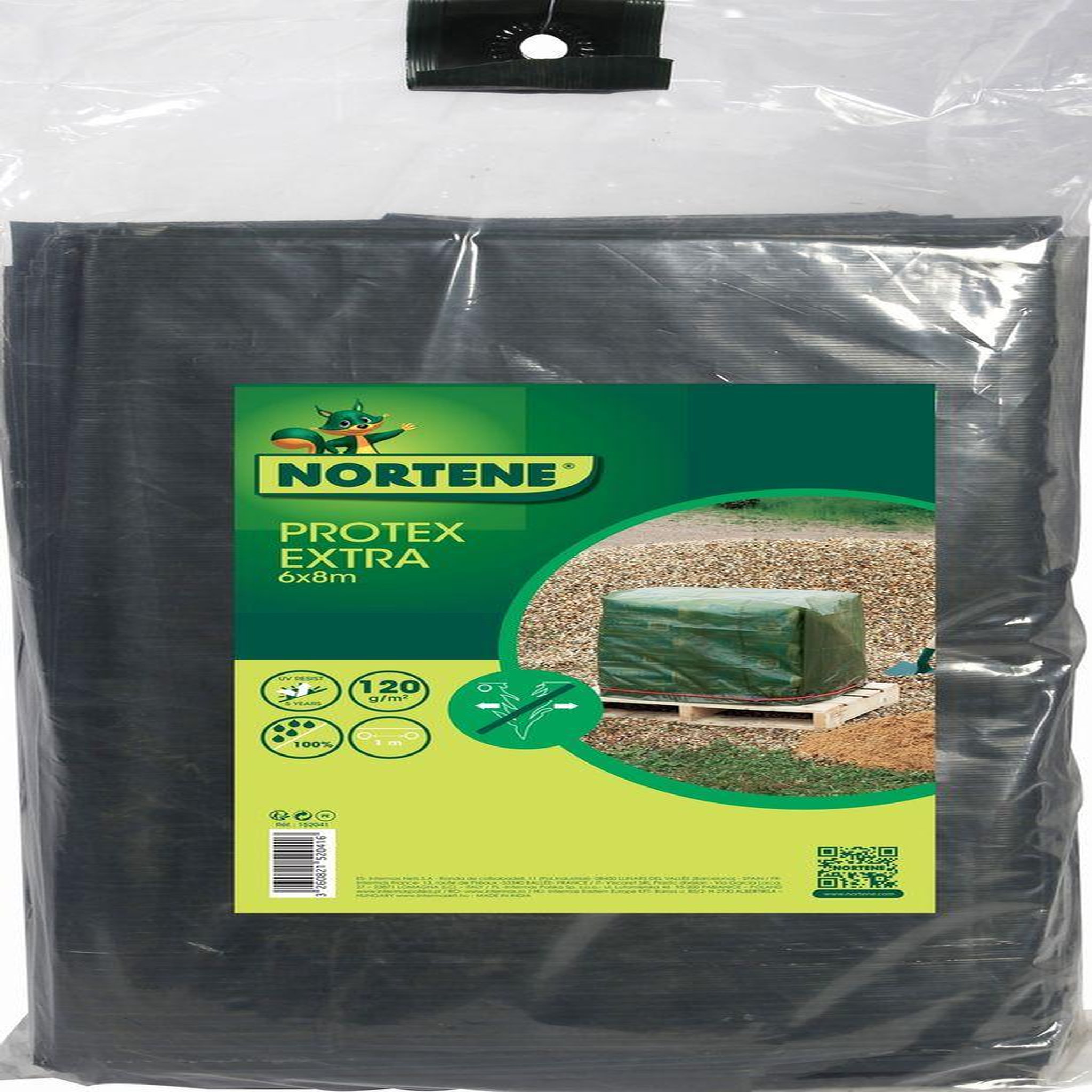 Nortene Bâche de protection très résistante  Protex Extra  - 6 x 8 m