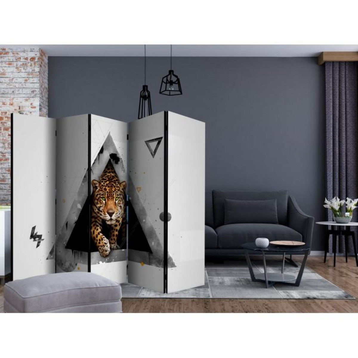 Paris Prix Paravent 5 Volets  Wild Abstraction  172x225cm