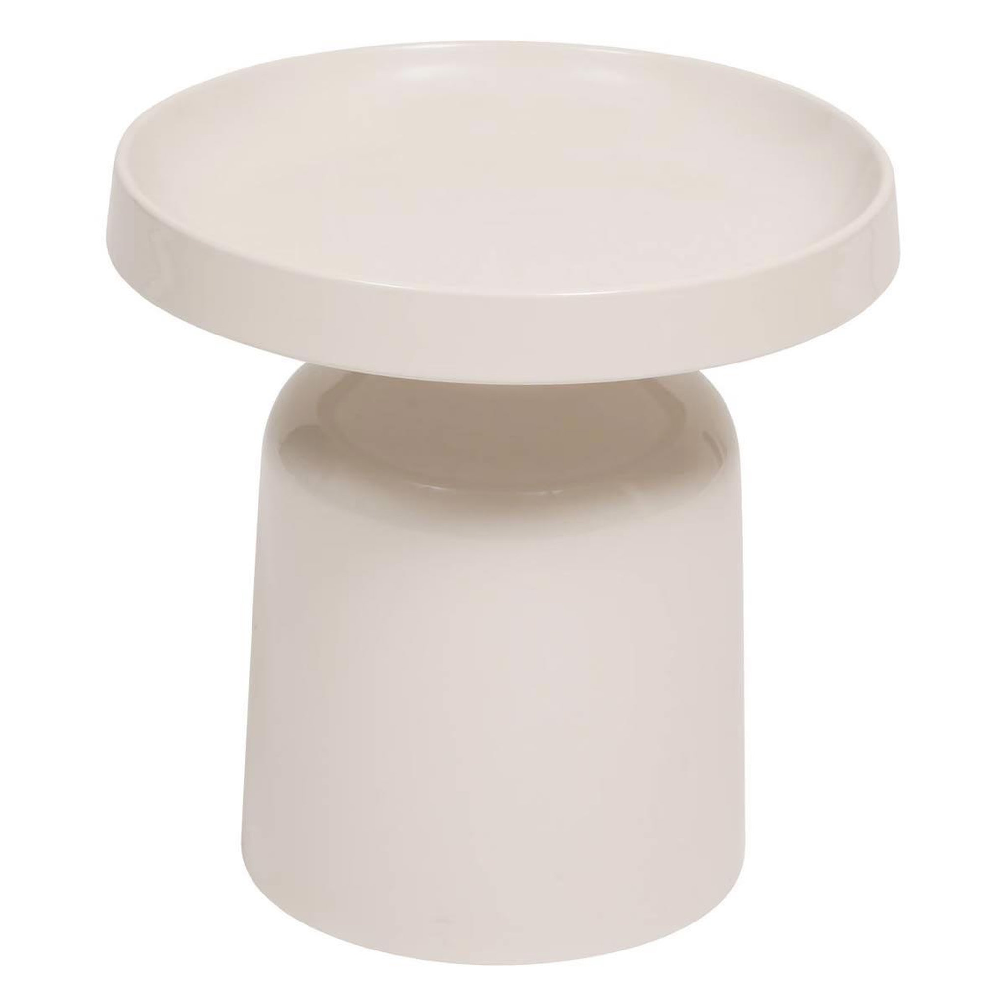 ATMOSPHERA Table d'Appoint en Métal  Abadi  43cm Beige